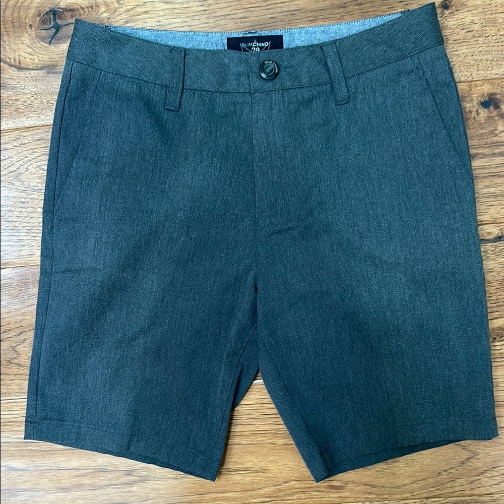 New gray Slim Chino Shorts by Blue Crown, sz 29